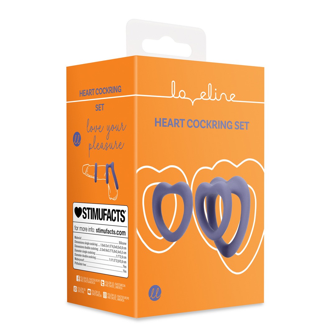 Heart Cockring Set - Imagen 2